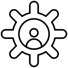 Obraz premium Identity Management Icon