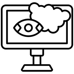 Cloud Monitoring Icon