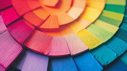 Obraz premium A Spectrum of Colors: A Colorful Palette Design