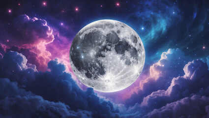 Obraz premium Full Moon Images HD 2025