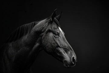 Fototapeta premium Black horse