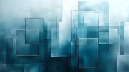 A background of transparent rectangles in muted teal and gray.