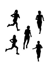 女性の陸上選手