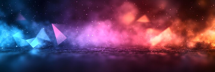 A geometric pattern of triangles arranged in a soft ombre effect.