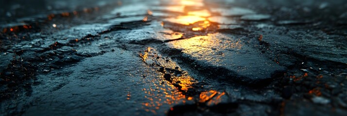 A background of urban asphalt with chalk markings and tire tracks.