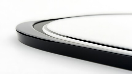 Modern Black and White Serving Tray Design