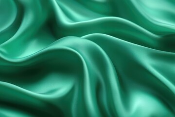 Obraz premium an green gradient image with triadic color harmony and 3D lighting for a serene atmosphere