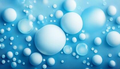 blue and white bubbles