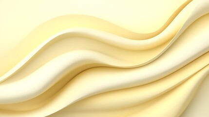 Obraz premium Abstract Pale Yellow Waves Flowing Smoothly