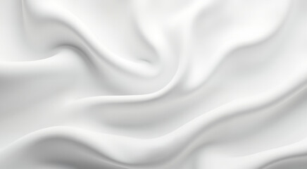 Fototapeta premium Smooth elegant white silk or satin texture. Abstract background with luxurious fabric.
