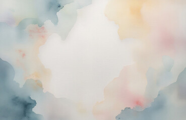 Minimalist watercolor edge design