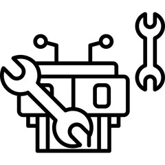 Robot Maintenance Icon