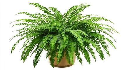 Lush Green Fern Plant in Decorative Pot with Vibrant Foliage