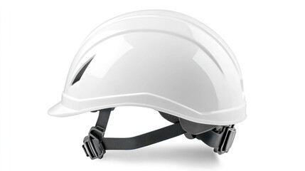 White Safety Helmet for Construction and Industrial Use