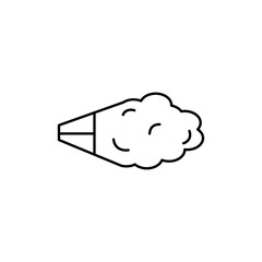 Air spray cloud icon Vector logo set flat