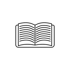 Book icon Vector logo set flat