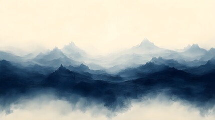 Fototapeta premium A bold gradient transitioning from deep navy blue to muted gray.