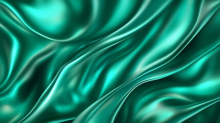 Teal Silk Drapery Abstract Background Texture