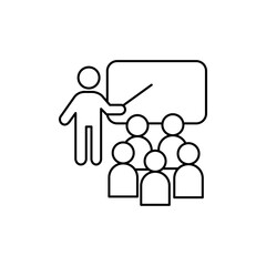 Classroom icon Vector logo set flat