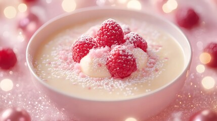 raspberry mousse dessert