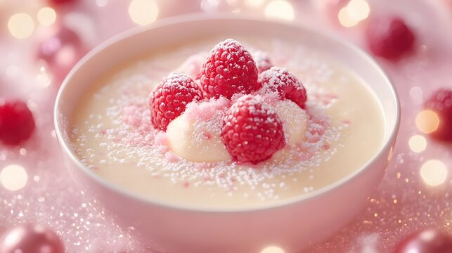 raspberry mousse dessert