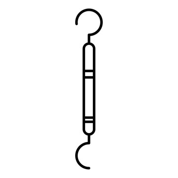 dental tool black outline clip art preview