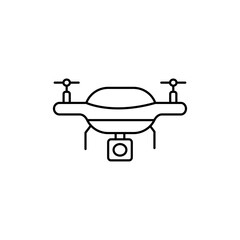 Drone Technology icon Vector logo set flat