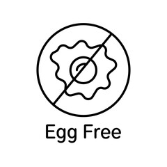 egg free icon Vector logo set flat