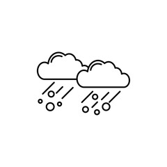 Hail icon Vector logo set flat