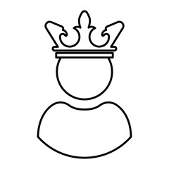 King icon Vector logo set flat