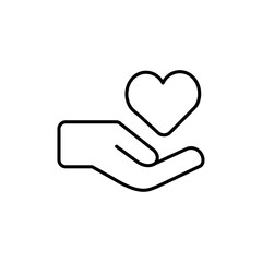 love icon Vector logo set flat