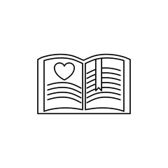 Love story icon Vector logo set flat