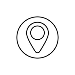 Pin icon Vector logo set flat