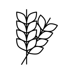 Rye icon Vector logo set flat