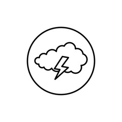 Storm icon Vector logo set flat