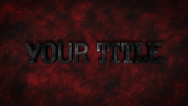 Grungy Rock Textured Title Intro