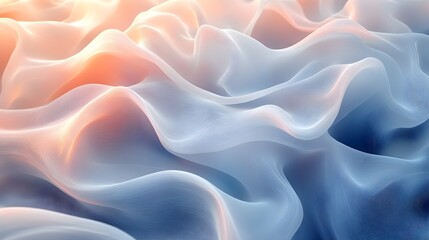 A clean layered effect of transparent shapes forming a soft abstract pattern.