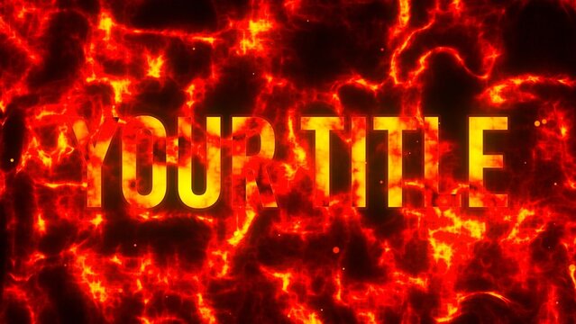 Hot Molten Magma Lava Title Intro
