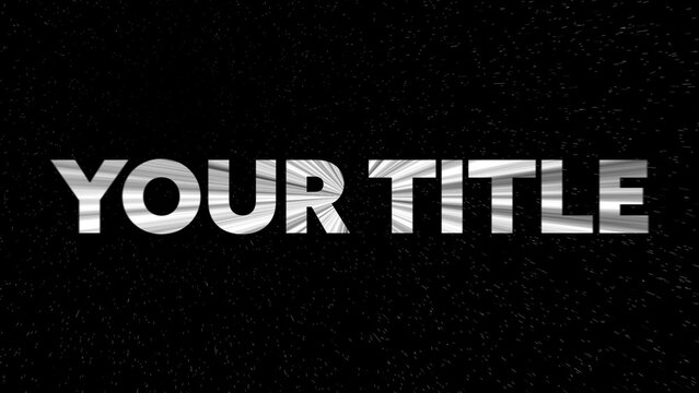 Hyperspeed Space Title Intro