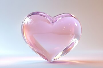 Fototapeta premium a heartshaped image with smooth gradient lighting for commercial use