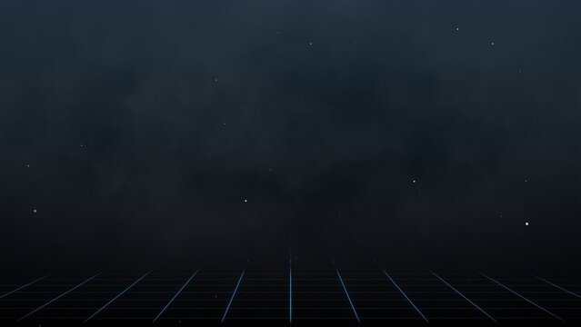 Infinite Grid Animated Particles Background