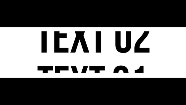 Kinetic Sliding in 3-lines Text Typography