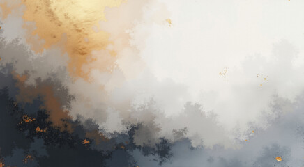 Abstract luxury background with gold glitter. Elegant watercolor textured backdrop.