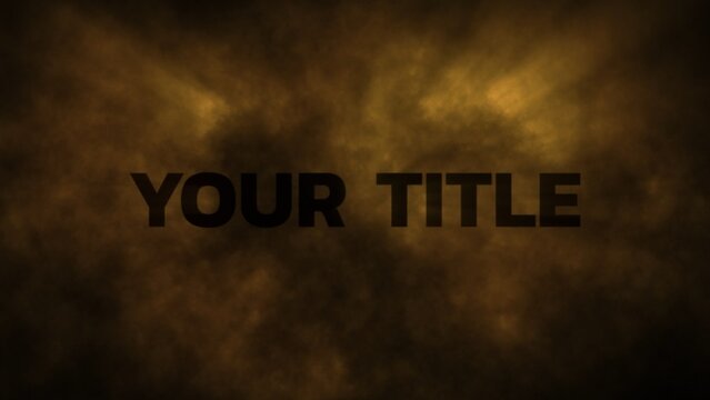 Epic Light Rays Through Misty Clouds Title Intro