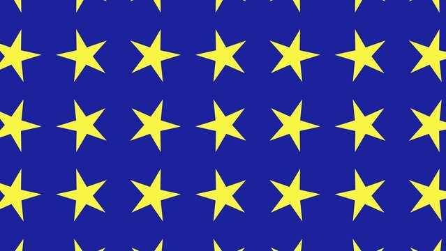 Looping Rotating Stars Animated Background