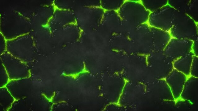 Magical Glowing Ground Cracking Background