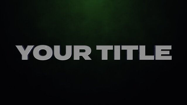 Magic Particle Energy Title & Text Intro