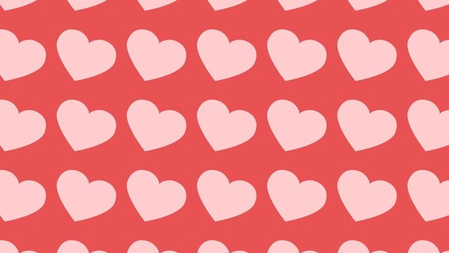Looping Animated Hearts Background