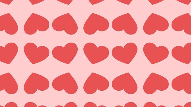 Looping Rotating Hearts Background