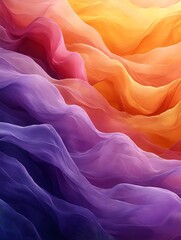 Obraz premium A design with soft purple waves flowing into a golden peach tone.